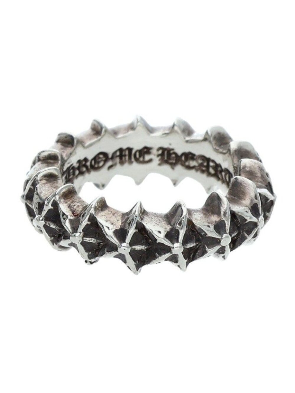 Chrome Hearts Tiny Star Band Silver Ring